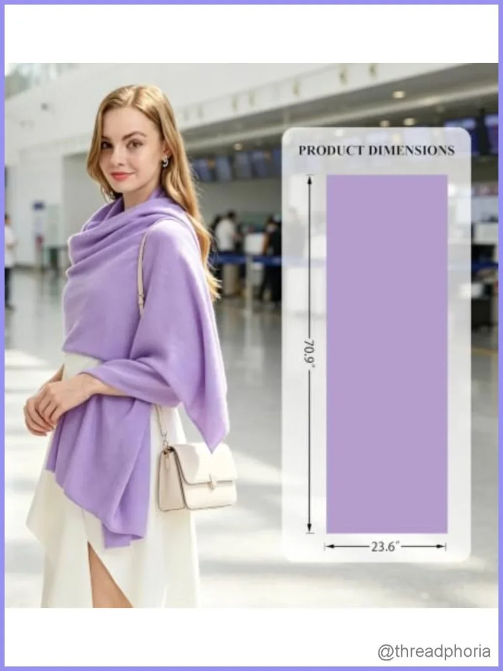 100% Cashmere Wrap Shawl, Large 71